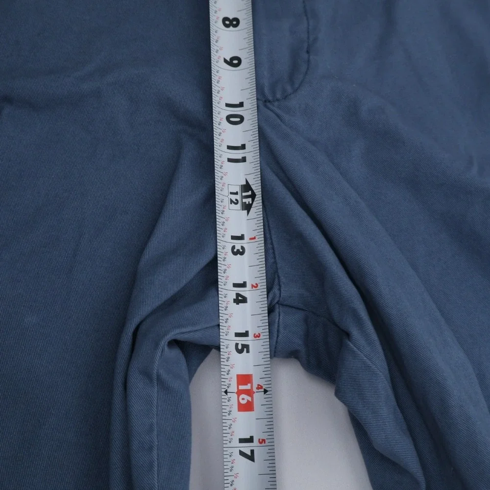 Op Ocean‎ Pacific Men's Slate Blue Chino Casual Preppy High Rise Shorts Size 50